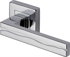 Heritage Amazon Square Rose Door Handles SQ5440 Polished Chrome Heritage Amazon Square Rose Door Handles SQ5440 Polished Chrome