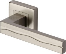 Heritage Amazon Square Rose Door Handles SQ5440 Satin Nickel Heritage Amazon Square Rose Door Handles SQ5440 Satin Nickel