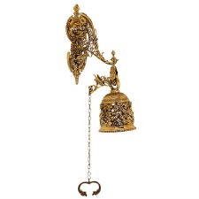 Angel Wall Bell Large Polished Brass
