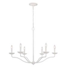 Feiss Annie 6 Light Chandelier Plaster White Feiss Annie 6 Light Chandelier Plaster White