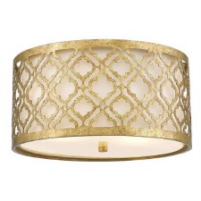 Gilded Nola Arabella Flush Light