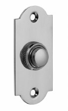Croft Arched Door Bell Push 1914 Polished Chrome