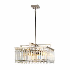 Elstead Aries 4 Light Large Pendant Polished Nickel