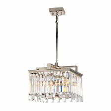 Elstead Aries 4 Light Small Pendant Polished Nickel