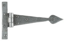 From The Anvil Arrow Head T Hinges Pewter 6"