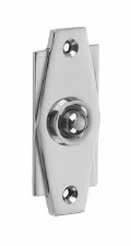 Croft Art Deco Door Bell Push 7015 Polished Chrome