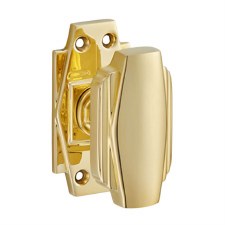 Art Deco Door Knobs Polished Brass Lacquered