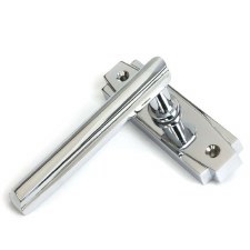 From The Anvil Art Deco Latch Door Handles Polished Chrome