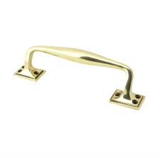 From The Anvil Art Deco Pull Handle Small Aged Brass