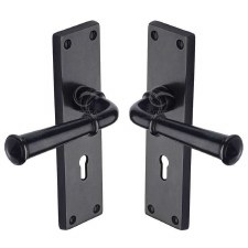 Heritage Ashfield Lock Door Handles RDB3700 Rustic Dark Bronze Heritage Ashfield Lock Door Handles RDB3700 Rustic Dark Bronze