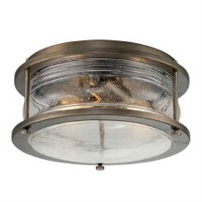 Kichler Ashland Bay Outdoor Flush Ceiling Light Burnished Bronze