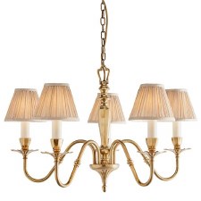 Interiors 1900 Asquith 5 Light Chandelier with Shades Interiors 1900 Asquith 5 Light Chandelier with Shades