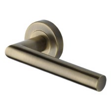 Heritage Athena Door Handle V3840 Antique Brass