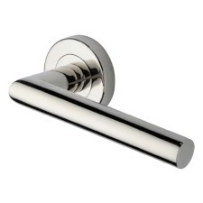 Heritage Athena Door Handle V3840 Polished Nickel