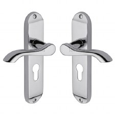 Sorrento Aurora Euro Lock Door Handle Polished Chrome