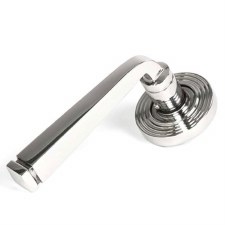 From The Anvil Avon Rose Door Handle Beehive Polished 316 Stainless Steel