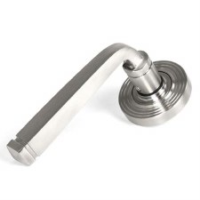 Additional picture of From The Anvil Avon Rose Door Handle Beehive Satin 316 Stainless Steel