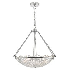 Avril 3 Light Pendant Polished Nickel Avril 3 Light Pendant Polished Nickel