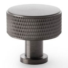 Lucia Knurled Cupboard Knob 35mm Dark Bronze PVD