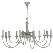David Hunt BAI1239 Bailey 12 Light Chandelier Ash Grey David Hunt BAI1239 Bailey 12 Light Chandelier Ash Grey