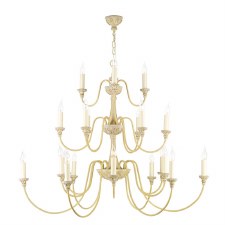 David Hunt BAI2145 Bailey 21 Light Chandelier Rich Antique Cream David Hunt BAI2145 Bailey 21 Light Chandelier Rich Antique Cream