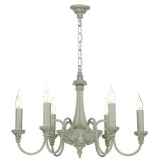 David Hunt BAI0639 Bailey 6 Light Chandelier Ash Grey David Hunt BAI0639 Bailey 6 Light Chandelier Ash Grey