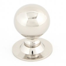 From The Anvil Ball Cabinet Knob Polished Nickel Small