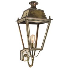 Balmoral Large Outdoor Wall Lantern Renovated Brass