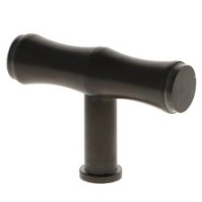 Bamboo T-Bar Cabinet Knob Dark Bronze PVD