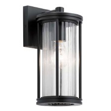 Kichler Barras Small Outdoor Wall Light Black