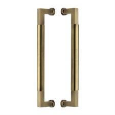 Heritage Bauhaus Door Pull Handles BTB1312 330mm Antique Brass