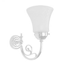 Bayswater Single Wall Light, Light Antique Brass