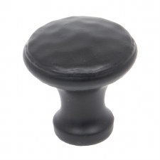 From The Anvil Beaten Cupboard Knob Black Small