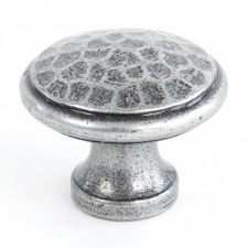 From The Anvil Beaten Cupboard Knob Pewter Medium