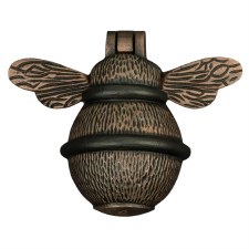 Bee Door Knocker Copper with Black Ring
