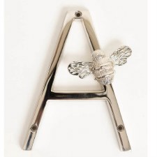 Bee Letter A Polished Nickel