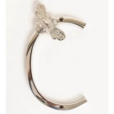 Bee Letter C Polished Nickel