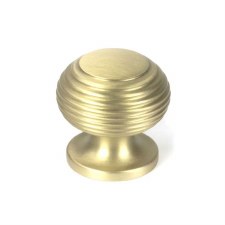 From The Anvil Beehive Cabinet Knob 30mm Satin Brass