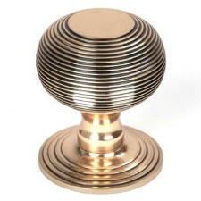 From The Anvil Beehive Centre Door Knob Polished Bronze