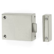 Beggar Door Latch Left Hand Polished Nickel