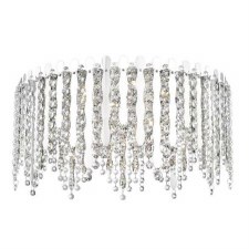 Belize 6 Light Flush Crystal Pendant Chrome Belize 6 Light Flush Crystal Pendant Chrome