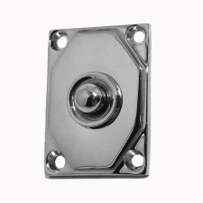 Aston Door Bell Push Art Deco Polished Chrome