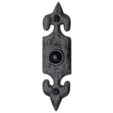 Heritage Tudor Bell Push TC345 Black Ironwork