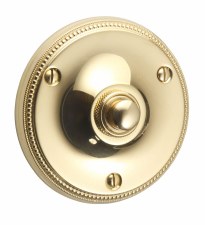 Regency Princess Bell Push 3.1/2" Polished Brass Unlacquered