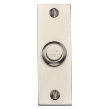 Heritage Bell Push V1182 Satin Nickel