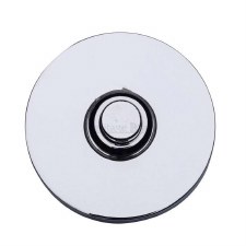 Heritage Round Bell Push V1184 Polished Chrome