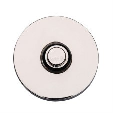 Heritage Round Bell Push V1184 Polished Nickel