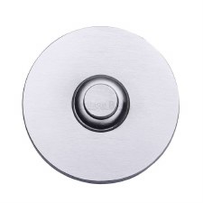 Heritage Round Bell Push V1184 Satin Chrome