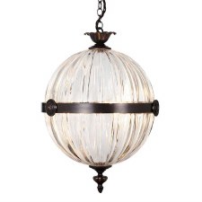 Belzoni Floral Globe Aged Bronze (0.5M Drop)