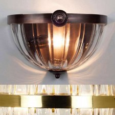Belzoni Floral Wall Light Mellow Brass